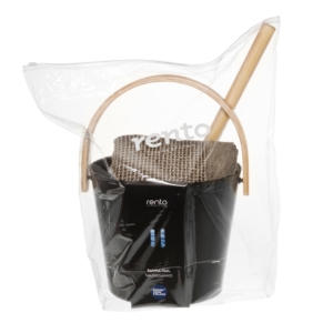 Schwarzes Aluminium-Sauna-Geschenkset mit Zubehör, ideal für Entspannung.