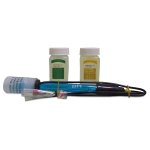 Pentair IntelliPool pH-Sonde mit Pufferlösung für Poolwasser.