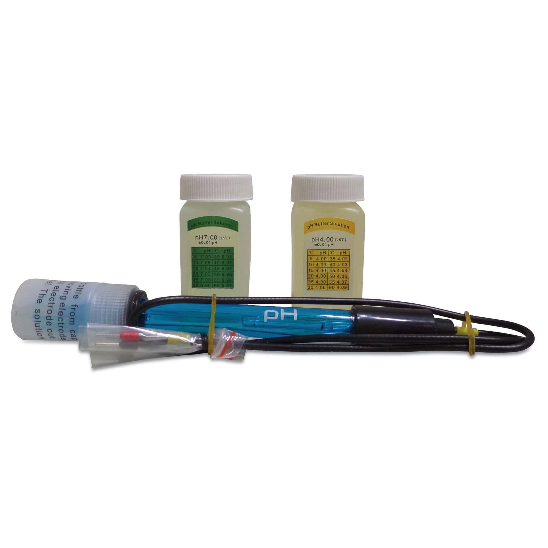 Pentair IntelliPool pH-Sonde mit Pufferlösung für Poolwasser.
