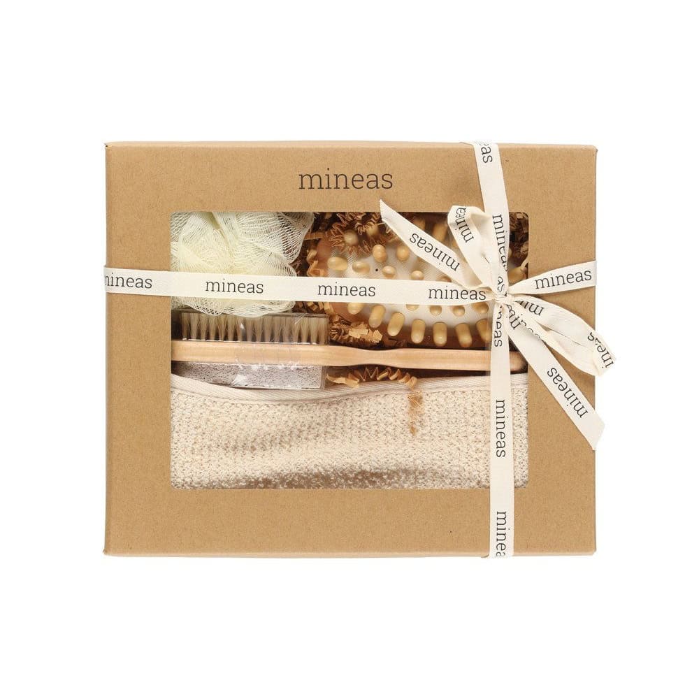 Luxuriöses 4-teiliges Spa-Geschenkset in Geschenkverpackung, ideal zur Entspannung.