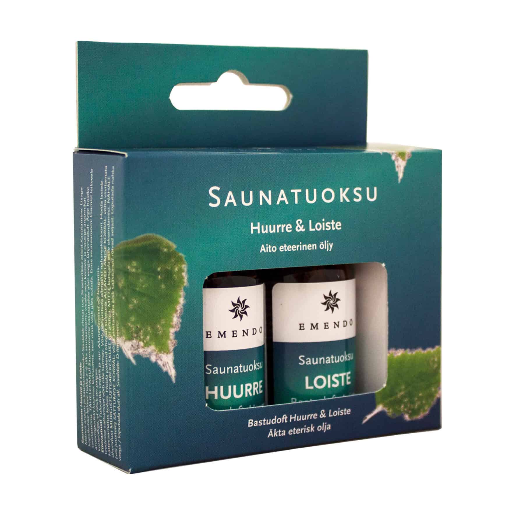 Emendo Saunadüfte Frost und Radiance, 2 x 10 ml, für ein entspannendes Sauna-Erlebnis.