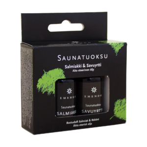 Emendo Sauna-Düfte Salmiak und Räucherkraut, 2x10 ml, für ein entspannendes Sauna-Erlebnis.
