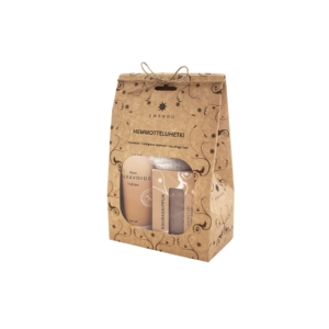 Emendo Verwöhnmoment-Set mit natürlichen Pflegeprodukten in Geschenkverpackung.