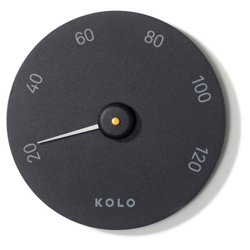 KOLO Sauna Thermometer - Schwarz