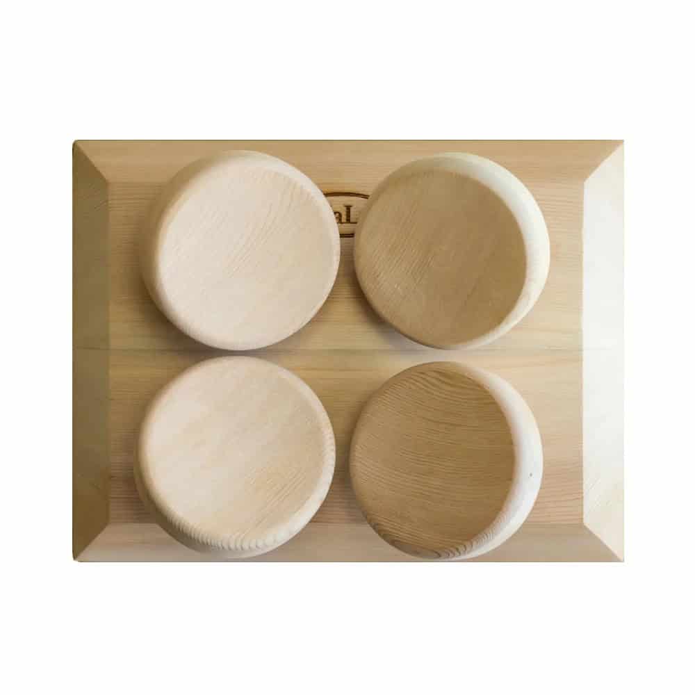 Ergonomische Kopfstütze Rechteck für Sauna (Red Cedar) - Halu