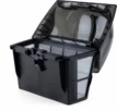 Pool-Filterbox mit durchsichtigem Deckel zum Filtern von Poolwasser.