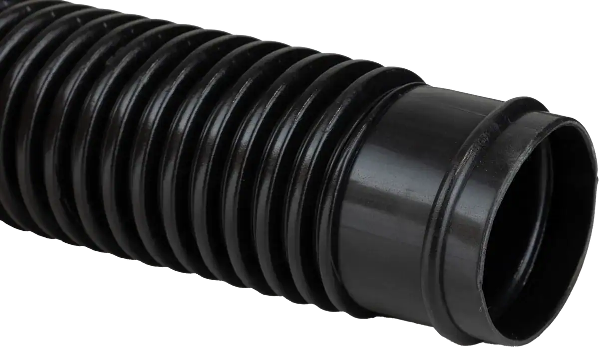 Schwarzer Poolschlauch mit 32 mm Durchmesser, 2 Meter lang für Poolinstallationen.