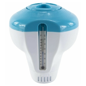 Intex Chlordispenser mit Thermometer für die Poolreinigung.
