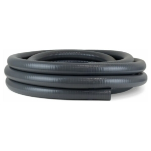 Flexibler PVC-Schlauch mit 50 mm Durchmesser, 12 Meter lang, ideal für Pool- und Wasseranlagen.
