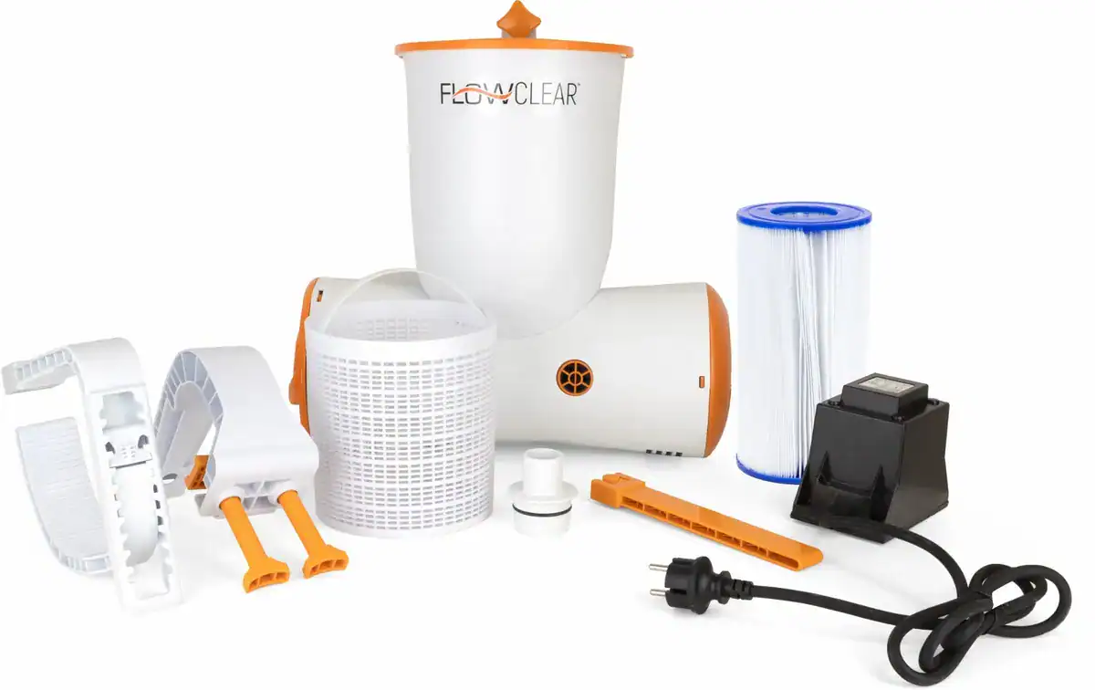 Filterpumpe für Poolreinigung, geeignet für Bestway Pools, 2574 Liter/Stunde Kapazität.