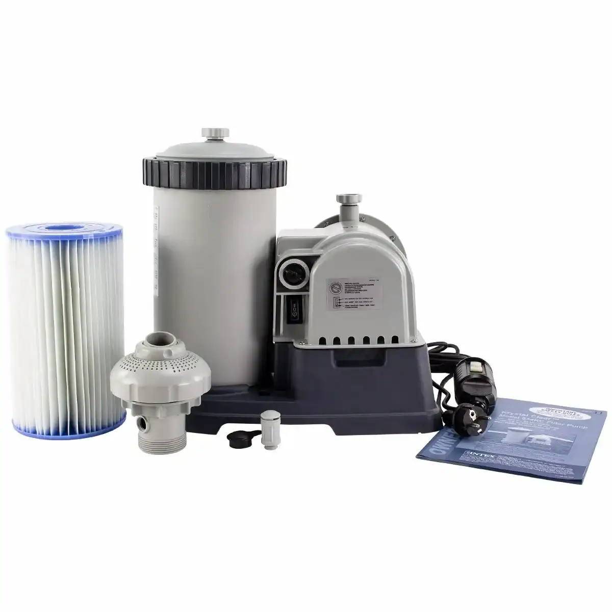 Intex C2500 Filterpumpe für Pool, 9463 Liter/Stunde, inklusive Filterkartusche.
