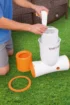 Filterpumpe für Poolreinigung mit hoher Kapazität von 2574 l/h. Einfach zu installieren und zu ver.