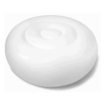 Weißer aufblasbarer Intex LED-Sitzhocker, komfortabler Sitzsack mit Beleuchtung für innen und außen.