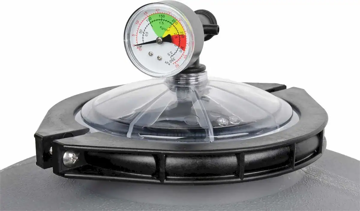 Sandfilter mit Manometer für Poolwasser, geeignet für W'eau SPE-450 Side-Mount-Sandfilter 8m³.