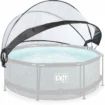 EXIT Poolüberdachung rund 244 cm für zusätzlichen Schutz.
