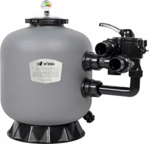Sandfilter für Pools, 8m³ Kapazität, Side-Mount-Design. Geeignet für sauberes und klares Poolwass.