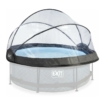 EXIT Poolüberdachung rund 244 cm für Poolschutz.