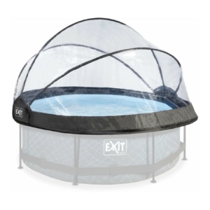EXIT Poolüberdachung rund 244 cm für Poolschutz.