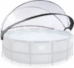 EXIT Poolüberdachung für runde Pools von 427 cm, universell geeignet für Schutz und Kom.