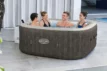 Aufblasbarer Whirlpool für 6 Personen mit HydroJet-Massagefunktion, ideal für Entspannung zu Hause.