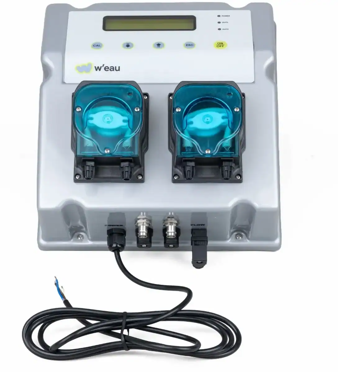 Automatische pH- und Redoxregelung für Pools, einfach zu bedienen und zu warten.