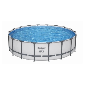 Robuster aufblasbarer Pool mit Filterpumpe und Zubehör.