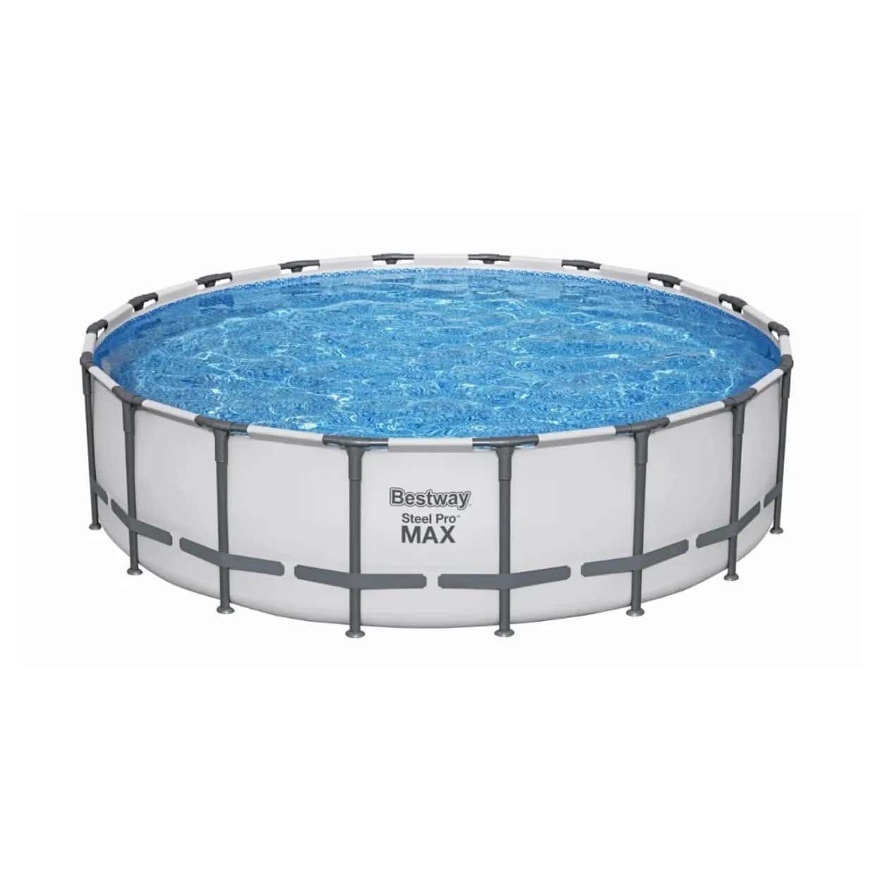 Robuster aufblasbarer Pool mit Filterpumpe und Zubehör.