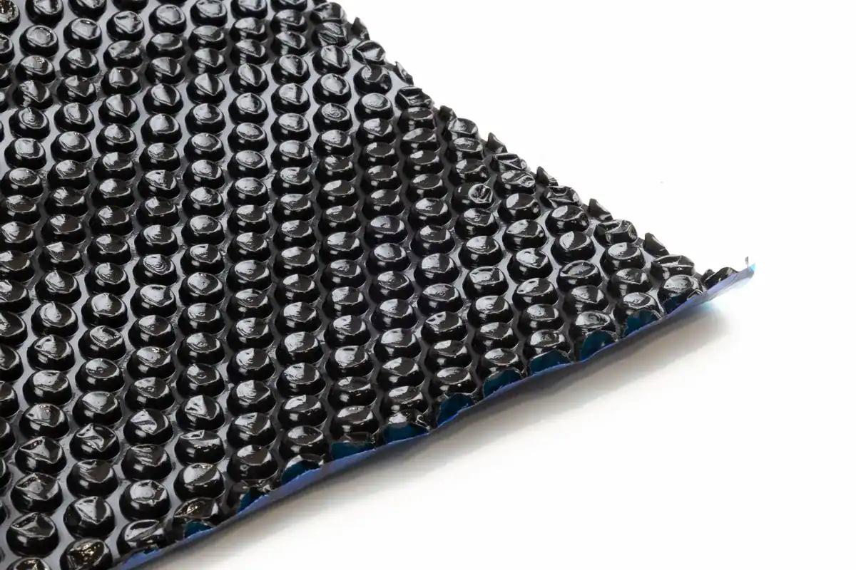 Sonnenzeil für Pool, schwarz/blau, 732x366 cm, wasserdicht und UV-beständig.