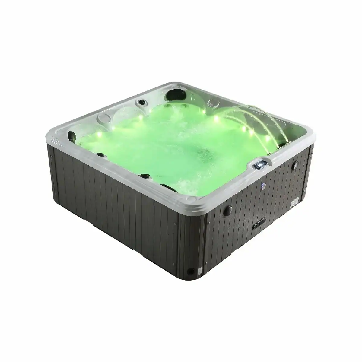 LED-Pool mit Beleuchtung für Luxus und Entspannung.