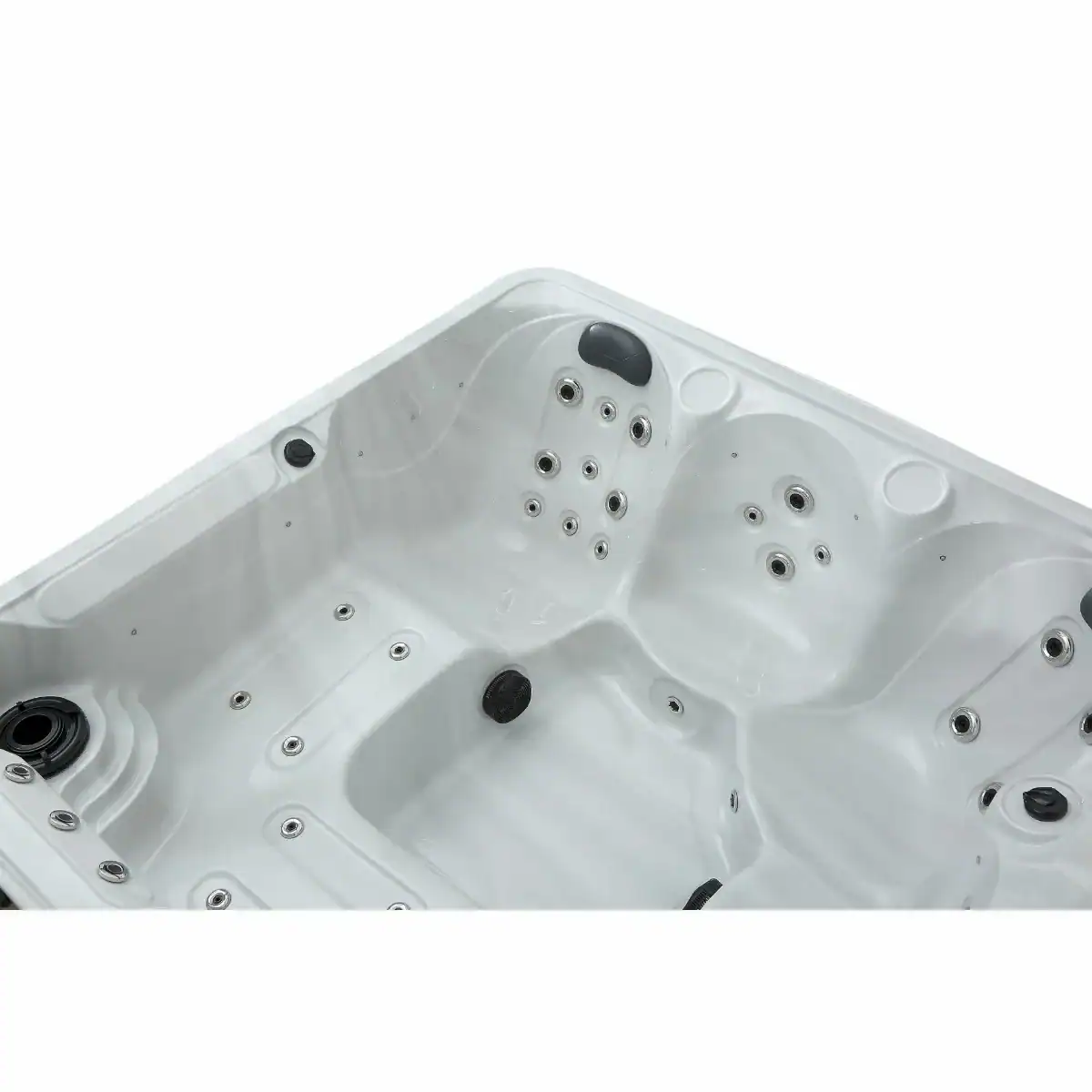 Luxuriöser Whirlpool mit Massagedüsen und Beleuchtung für Entspannung in Ihrem Pool.