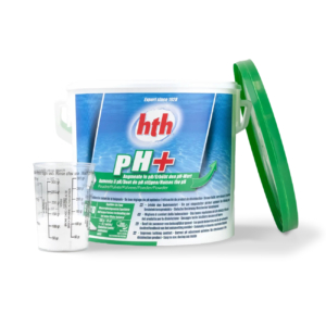 HTH pH-Plus-Pulver für Poolwasser, 5 kg, zur pH-Erhöhung.