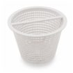 Weißer Poolfilterkorb für Wasserfilter und Reinigung.