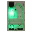 Luxuriöser 3-Personen-Spa mit LED-Beleuchtung und Massagedüsen.