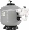 Sandfilter für Pools, 12m³, polyesterverstärkt, Side-Mount-Design.
