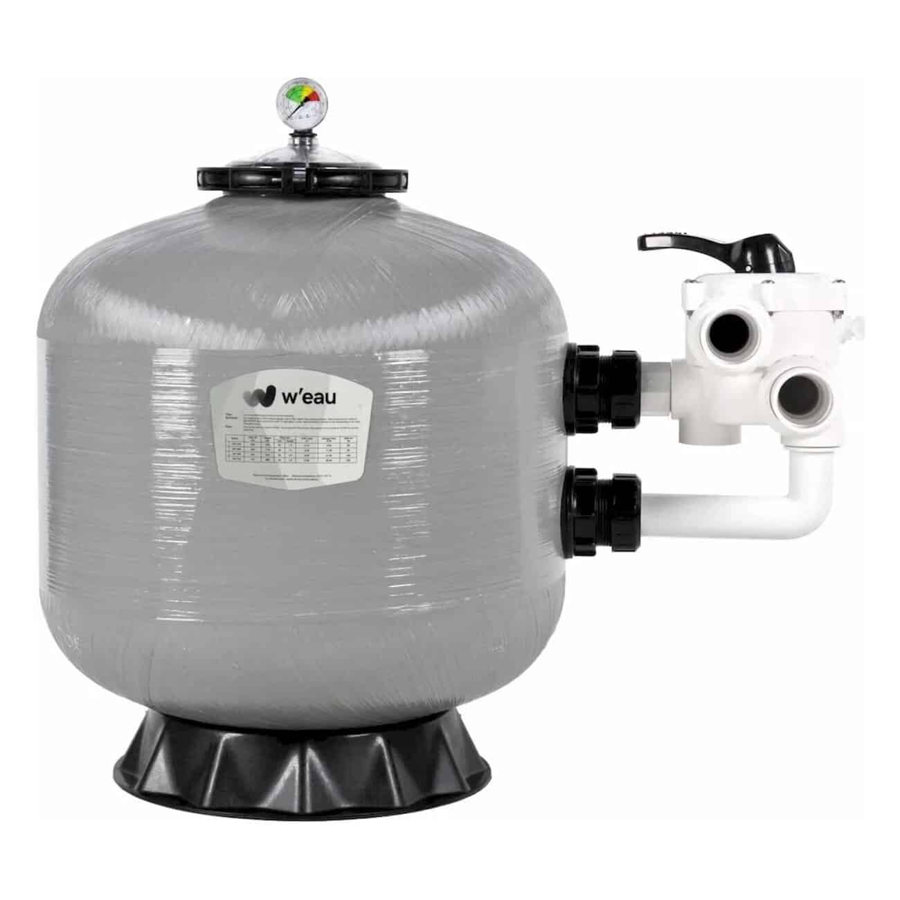 W'eau SPP-650 polyesterverstärkter Side-Mount-Sandfilter 16m³.