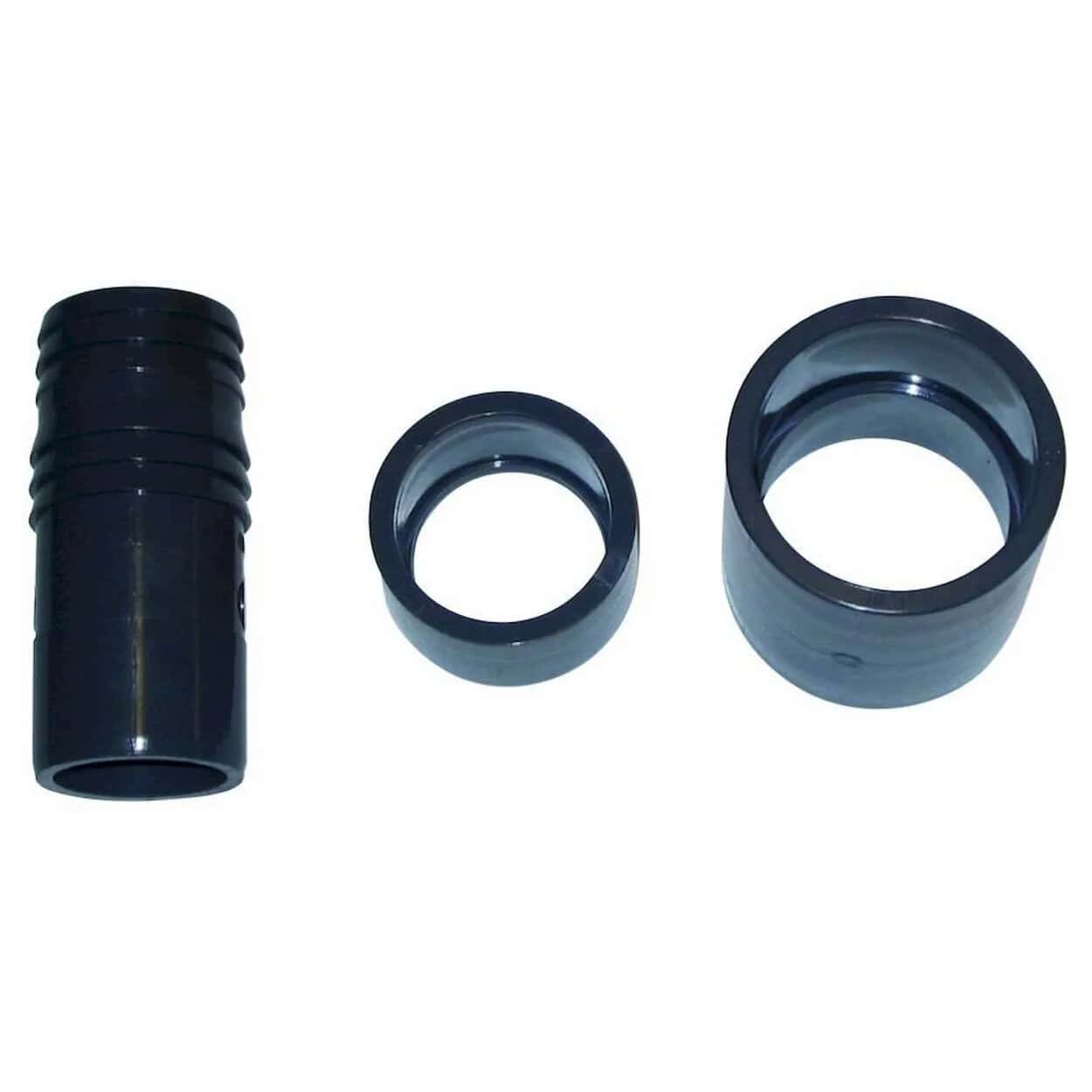 Befestigungsset für PVC-Rohre von 50 mm, geeignet für Poolinstallationen.