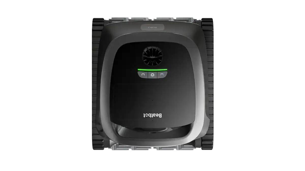 Reinigungsroboter für Pools, automatische Reinigung, kompaktes Design.