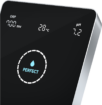 Wasserdesinfektions-Monitor für Pools mit pH- und Temperaturanzeige.