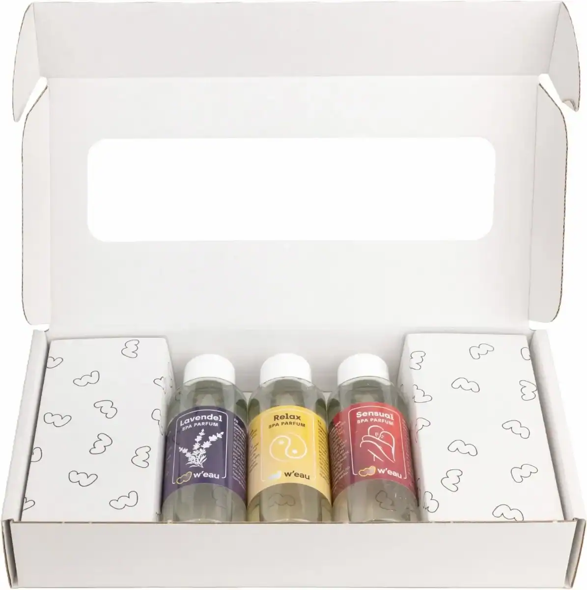 Duftpaket für Spa und Entspannung, 3 x 100 ml, mit Lavendel-, Relax- und Sensual-Aroma.