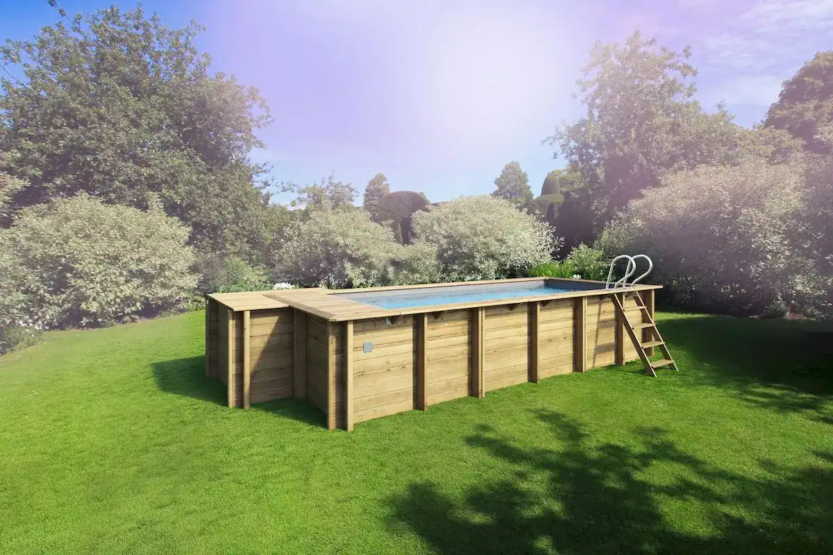 BWT Compact Stadtpool - 6.00 x 2.50 x 1.33 m - mit Sandfilterpumpe und Verkleidung