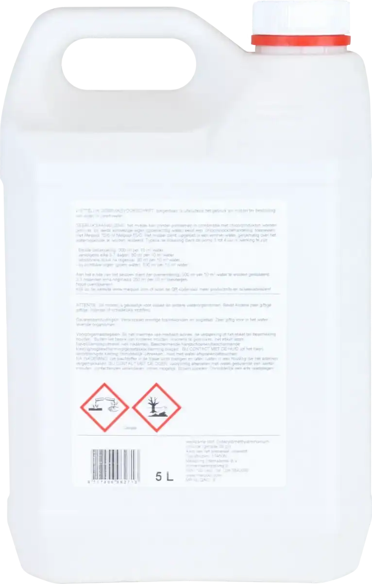 Anti-Algen-Mittel für Pools, 5 Liter, effektiv gegen Algenwachstum.