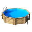 Pool aus Holz Tropic Octo 414, Höhe 1,20 Meter, ideal für sommerliche Entspannung.