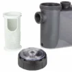 Vitalia Eco VS Poolpumpe mit Filter und Zubehörteilen.