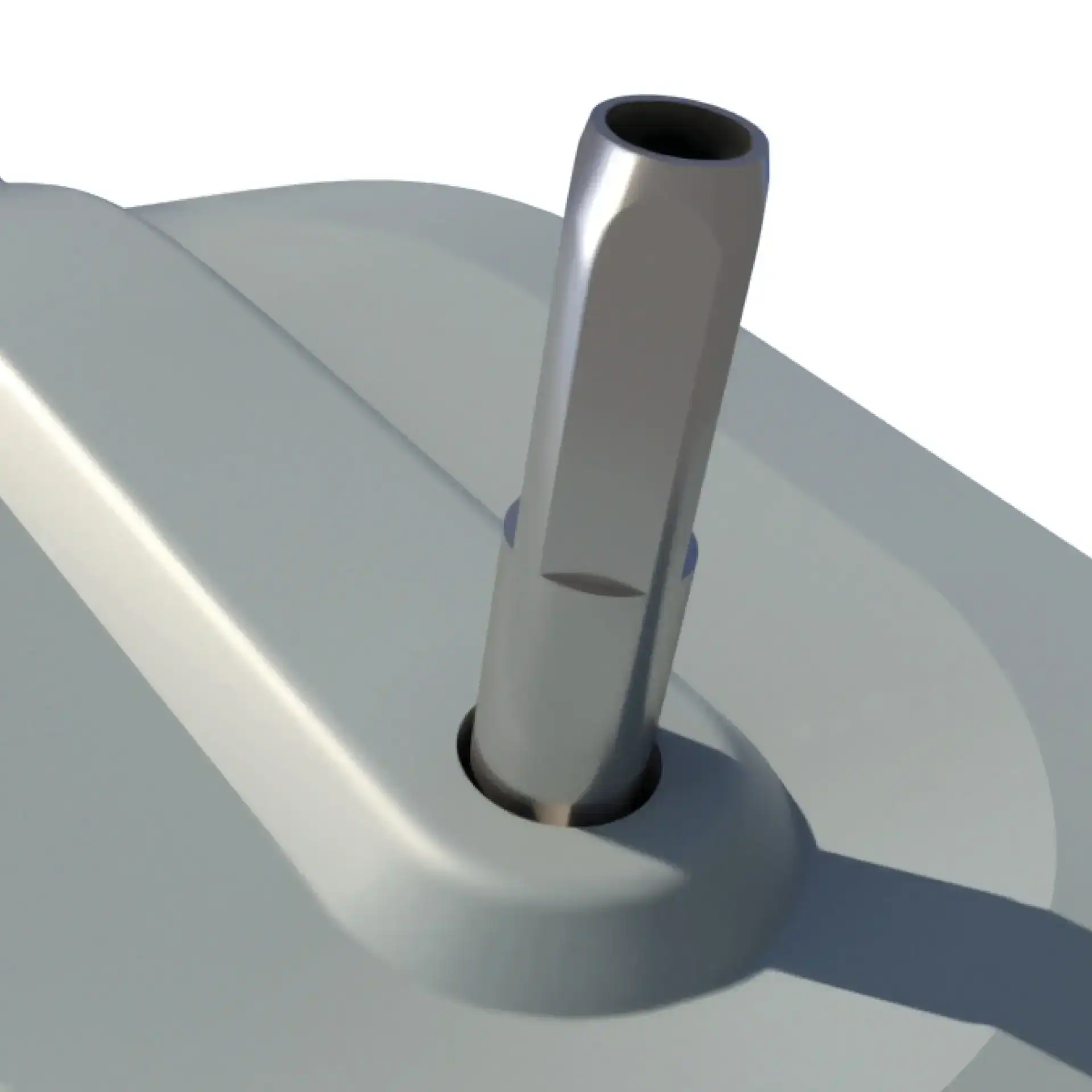 Motorisiertes Aufrollsystem für Poolabdeckung mit Stäben.