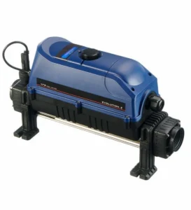 Elektrische Poolheizung 9 kW für schnelles und effizientes Heizen.