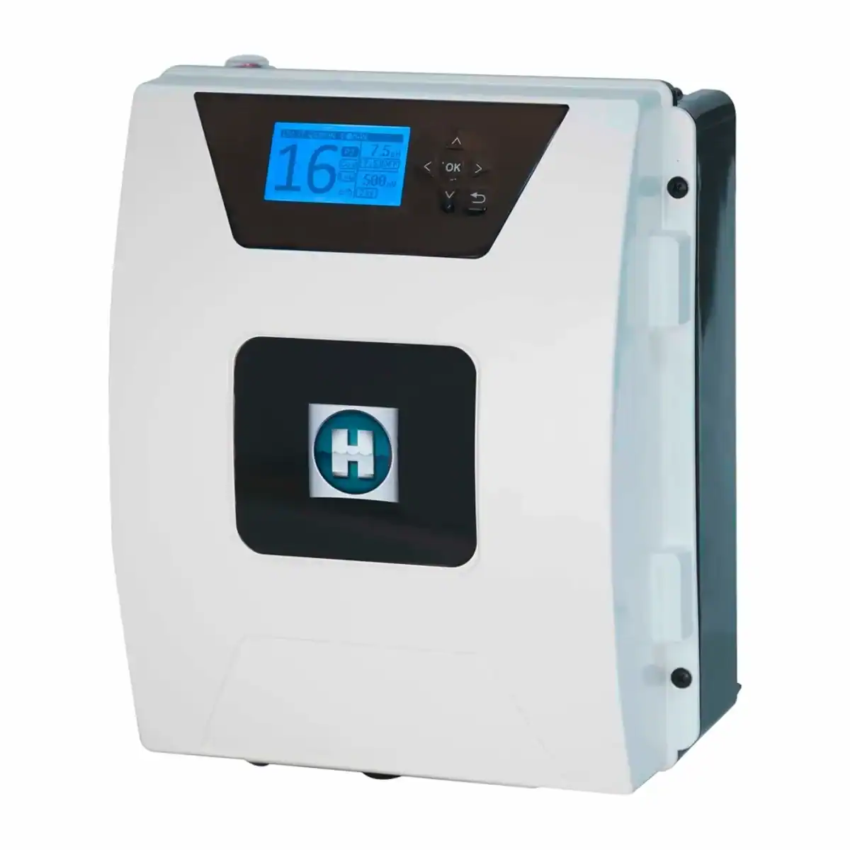 Salzelektrolysegeraet fuer Pools bis 60m3, Hayward Aquarite Flo Advanced Low Salt.