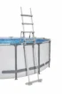 Poolleiter für Bestway Pools, verstellbar von 107 bis 122 cm, mit abnehmbaren Stufen für sicher.