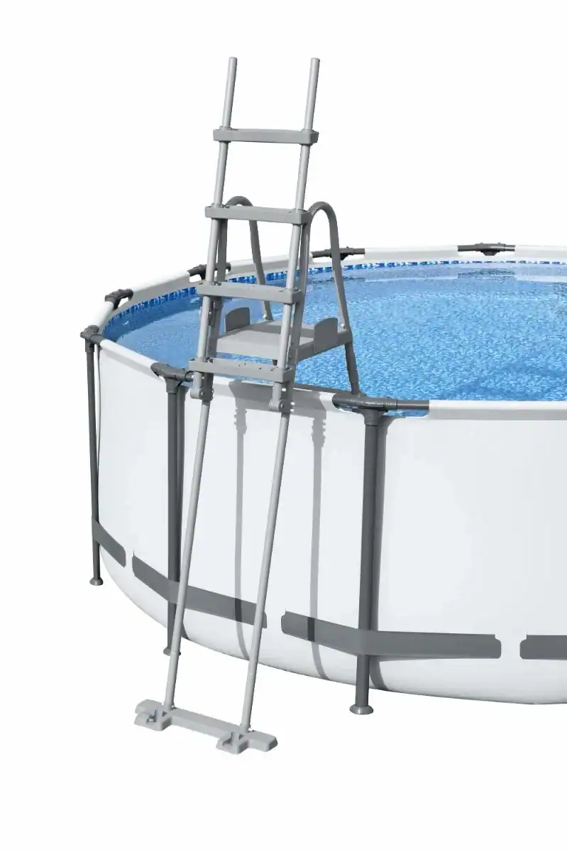 Bestway Poolleiter mit abnehmbaren Stufen für sicheres Ein- und Aussteigen.
