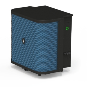 Dura-Hi Full Inverter Wärmepumpe mit 11kW, energieeffizient und geeignet für Pools.