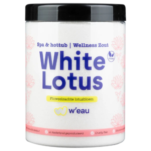 Salz für Spa und Wellness, White Lotus, 1250 Gramm, geeignet für Bäder und Pools.